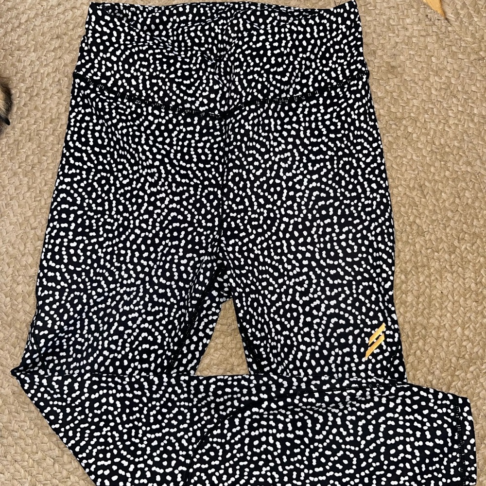 “ Do you even” Black and White Patterned Leggings